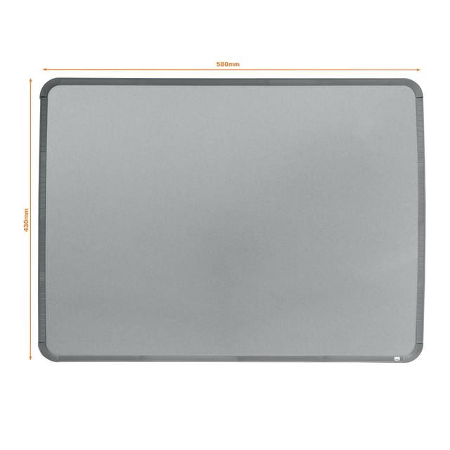 Whiteboard Nobo Slim Line 43x58cm zilver