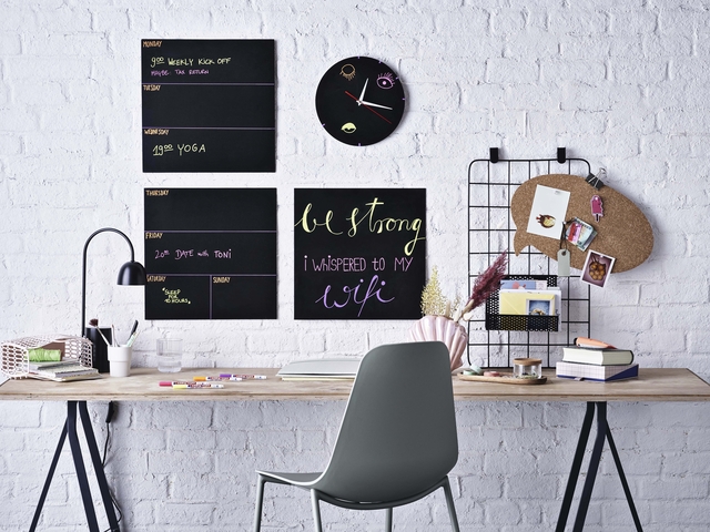 Krijtstift edding 4085 by Securit rond 1-2mm mtl assorti blister à 4st