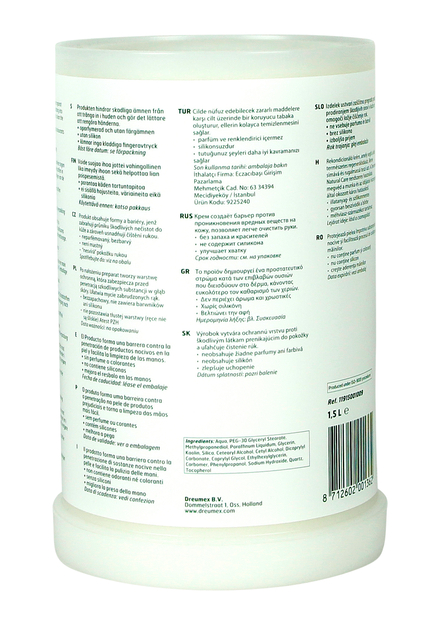 Handcrème Dreumex Universal Protect vulling One2clean 1500ml