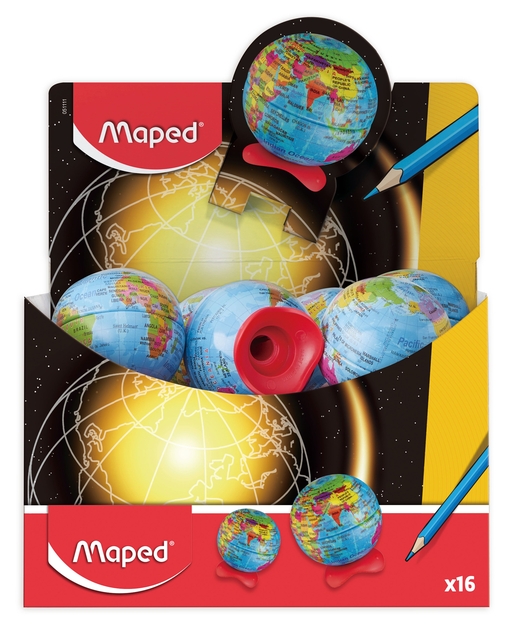 Puntenslijper Maped Globe display á 16 stuks