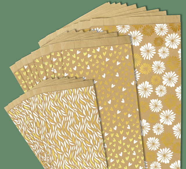 Cadeauzak Claierfontaine 16x30x5cm kraft harten 50 stuks