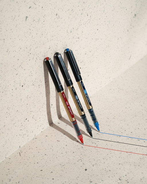 Rollerpen Uni-ball Eye eco 150E breed blauw