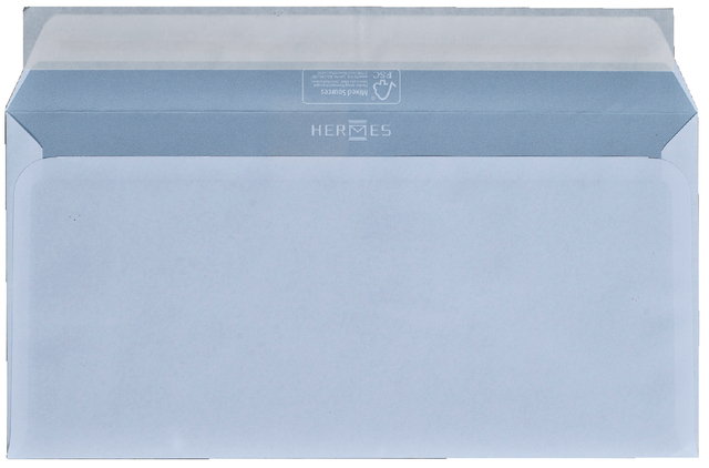 Envelop Hermes bank EA5/6 110x220mm zelfklevend wit pak à 50 stuks