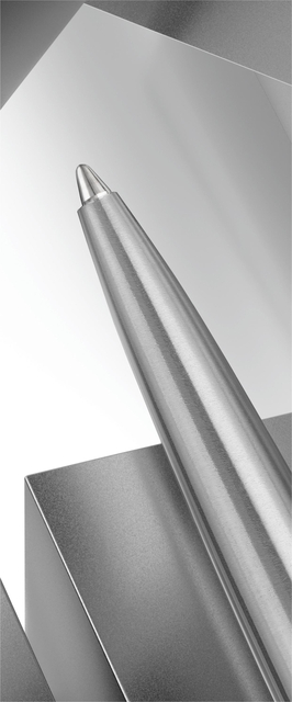 Balpen Parker Jotter XL Monochrome stainless steel M blister à 1 stuk