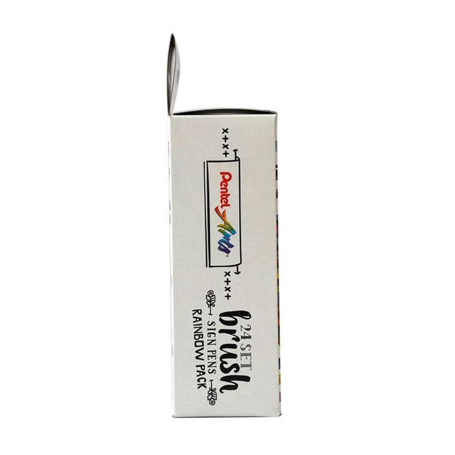 Brushpen Pentel Sign SES15C Rainbow assorti 24 stuks