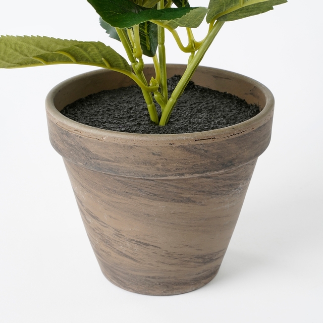 Kunstplant Mica Hortensia in pot groen Ø35 40cm