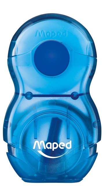 Puntenslijper Maped Loopy 1gaats met gum display á 24 stuks assorti