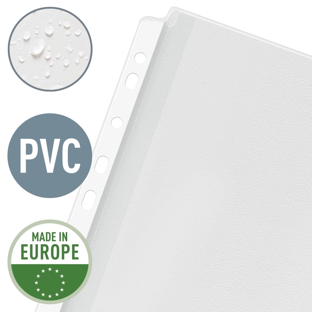 Showtas Leitz Premium copy safe 0.17mm PVC Expansievouw glashelder 10 stuks