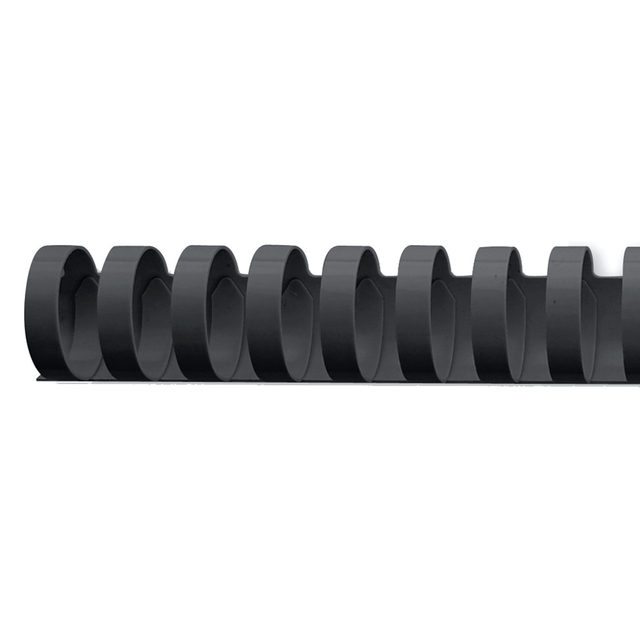 Bindrug GBC 19mm 21rings A4 zwart 100 stuks
