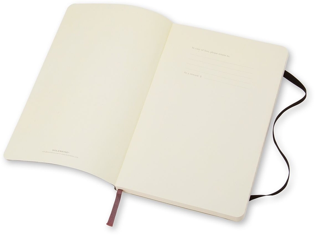 Notitieboek Moleskine pocket 90x140mm lijn soft cover zwart