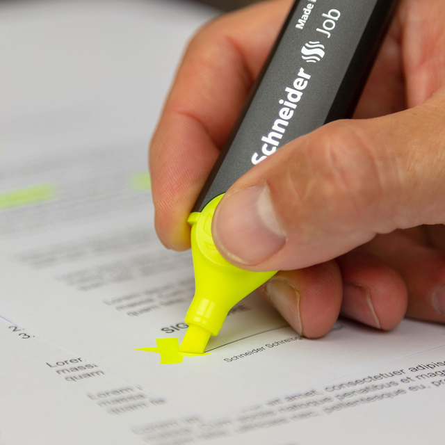 Markeerstift Schneider Job 150 geel