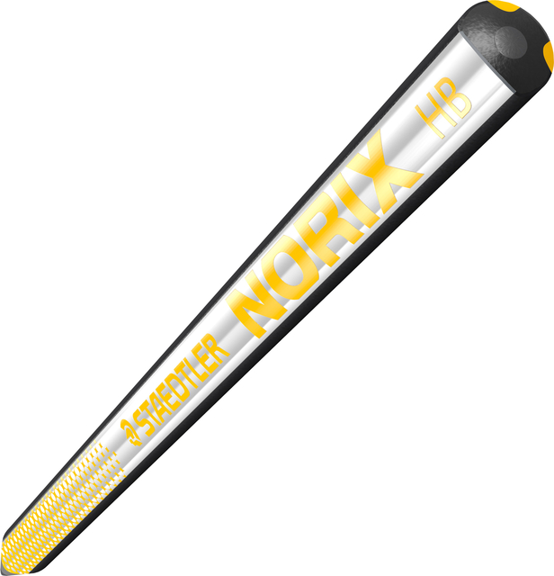 Potlood Staedtler Norix HB zwart-geel blister à 2 stuks