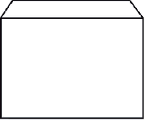 Envelop Quantore bank C6 114x162mm wit 25 stuks