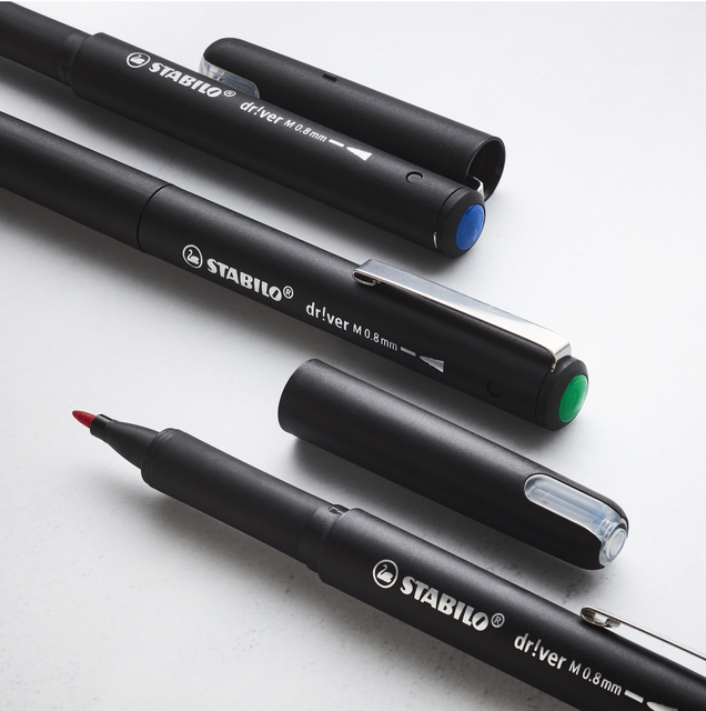 Fineliner STABILO dr!ver medium blauw