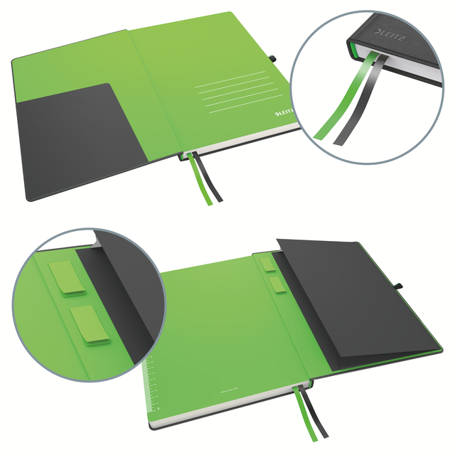 Notitieboek Leitz Complete A5 lijn 160 pagina's 100gr zwart