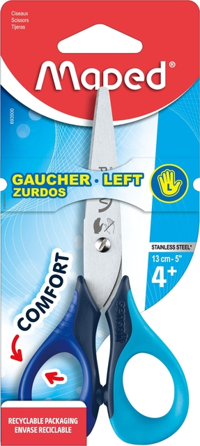 Kinderschaar Maped Sensoft 13cm links assorti