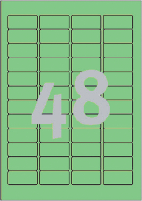 Etiket Avery L6040-20 45.7x21.2mm groen 960 stuks