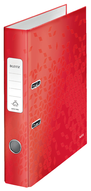 Ordner Leitz WOW 180 gelamineerd 50mm A4 rood