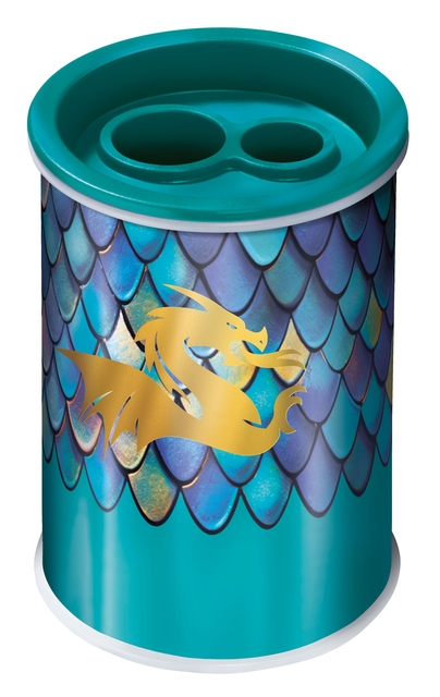Puntenslijper Maped Dragon 2-gaats display a 18 stuks blauw