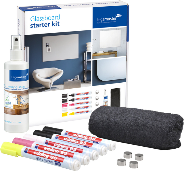 Glasbord Legamaster starterkit
