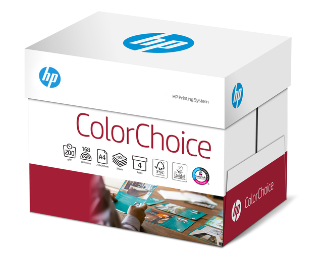 Kleurenlaserpapier HP Color Choice A4 200gr wit 250vel