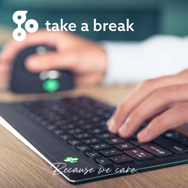 Toetsenbord R-Go Ergonomisch Compact Break QWERTY zwart