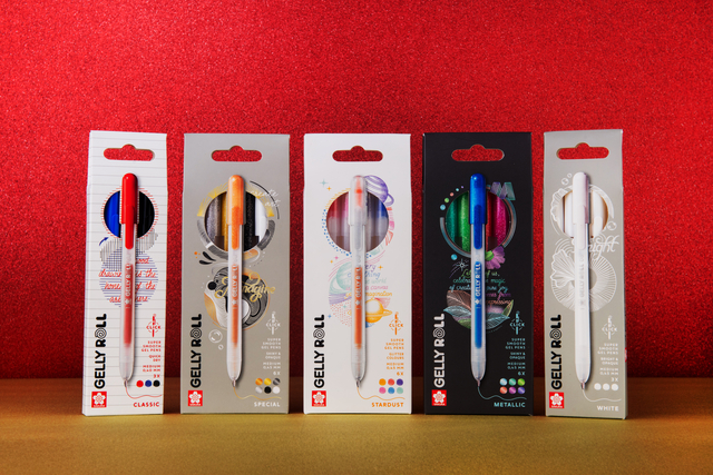 Gelschrijver Sakura Gelly Roll Stardust 08 klikfunctie assorti 10st