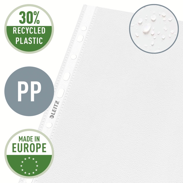 Showtas Leitz Premium 0.10mm PP A4 transparant 100 stuks
