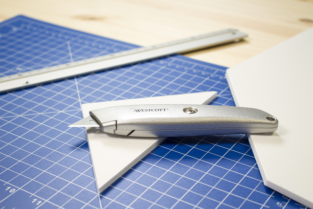 Snijmes Westcott trapezium 18mm met schuifsluiting  aluminium