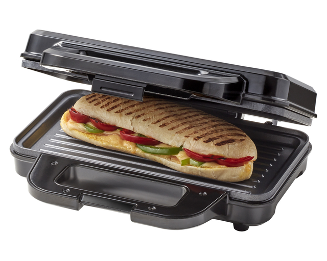 Panini grill Tomado zwart/RVS