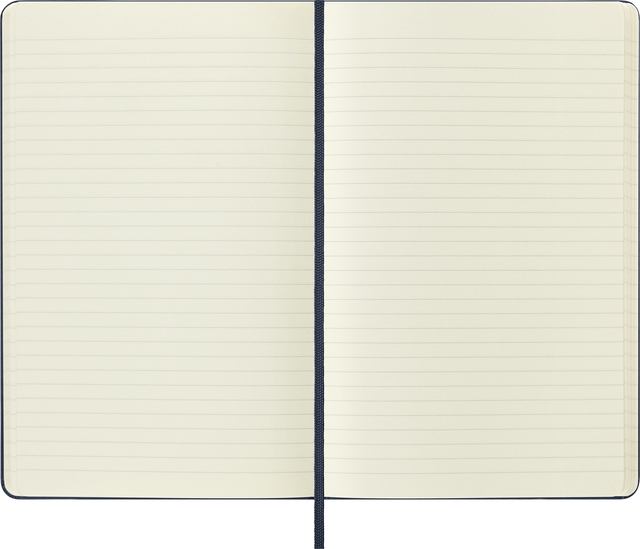 Notitieboek Moleskine large 130X210mm lijn hard cover sapphire blue