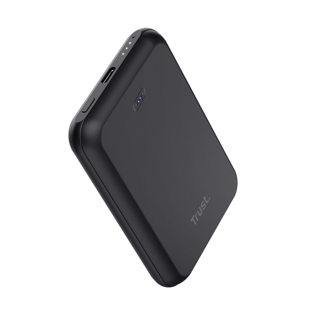 Powerbank Trust Magnetic draadloos 5000MAH zwart