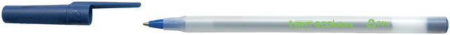 Balpen Bic Ecolutions round stic medium blauw