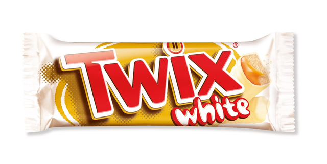 Chocolade Twix white reep doos 32 stuks