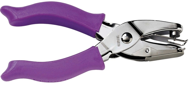 Handpuncher Fiskars M circle 1/8" met SoftGrip paars
