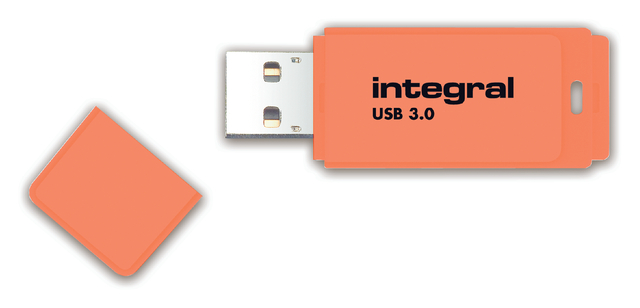 USB stick 2.0 Integral Neon USB-A 16GB oranje