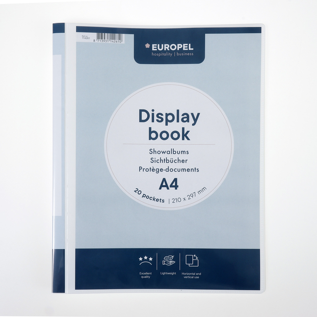 Showmap Europel Frontview A4 20-tassen wit