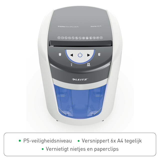 Papiervernietiger Leitz IQ OptiMax 225 Home Office P5 snippers 2x15mm
