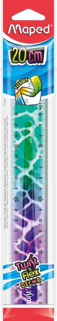 Liniaal Maped Twist 'n Flex Decor Animals 20cm assorti display à 20st