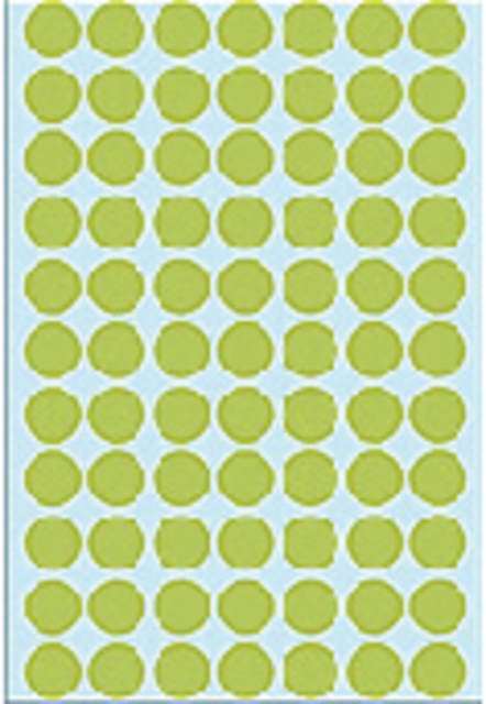 Etiket HERMA 2235 rond 13mm groen 2464 stuks