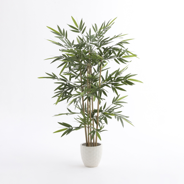 Kunstplant Mica Bamboe in plastic pot 150x75cm