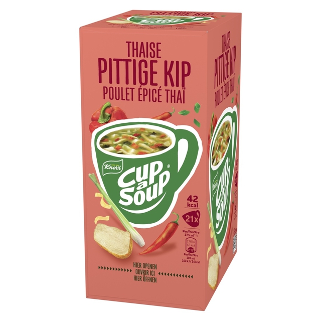 Cup-a-Soup Knorr Thaise pittige kip 21x175ml