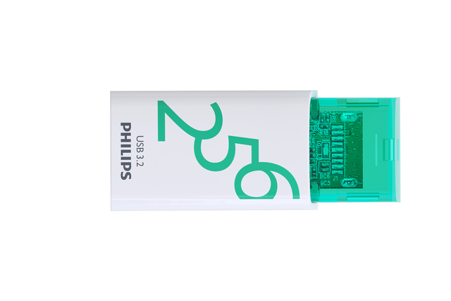 USB stick 3.2 Philips Click USB-C 256GB groen