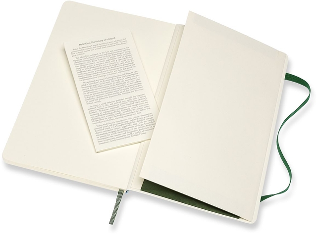Notitieboek Moleskine large 130x210mm lijn soft cover myrtle green