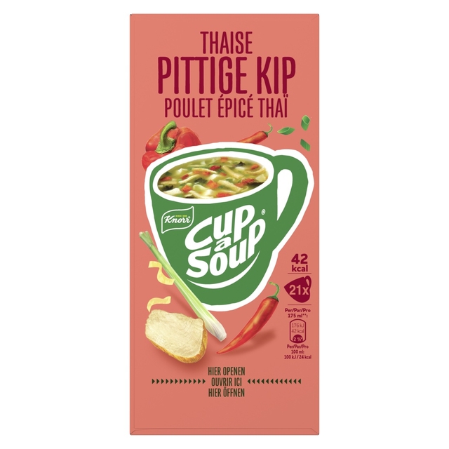 Cup-a-Soup Knorr Thaise pittige kip 21x175ml