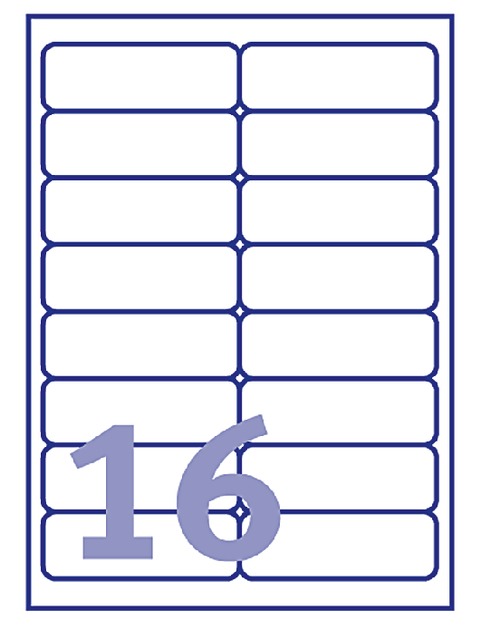 Etiket Avery L7162-40 99.1x33.9mm wit 640 stuks