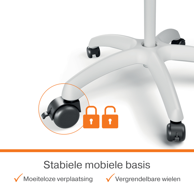 Flipover Nobo Premium Plus mobiel staal