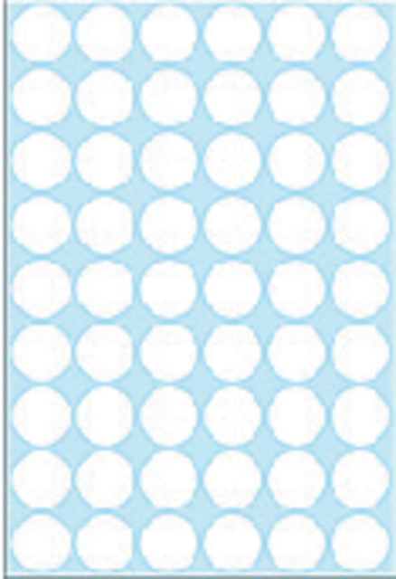 Etiket HERMA 2240 rond 16mm wit 1728 stuks