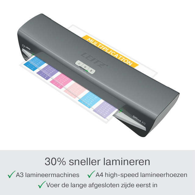 Lamineermachine Leitz iLAM Office A3 zilver