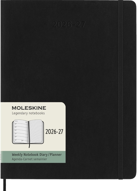 Agenda 2027 Moleskine 18M Planner Weekly 7dagen/1pagina xl sc black